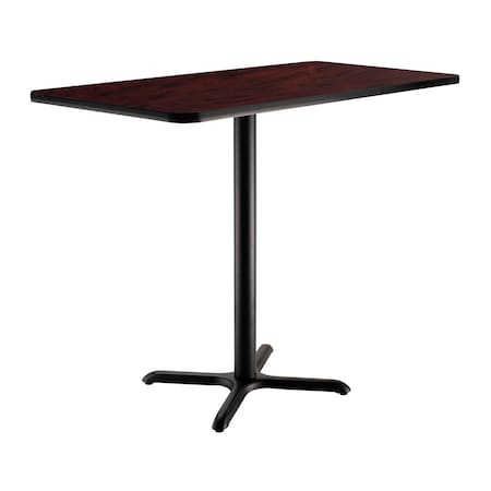 Interion By Global Industrial Bar Table, 30 in W, 48 in L, 42 in H 695851MH